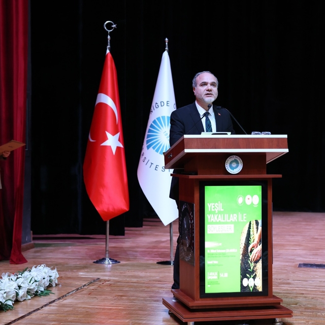 Niğde'de "Yeşil Yakalılarla Söyleşiler" programı düzenlendi