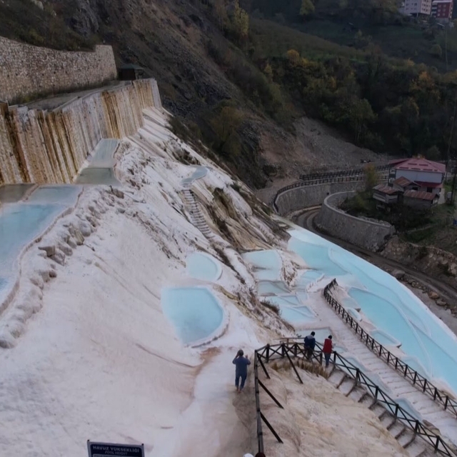Göksu Travertenleri yılı rekor ziyaretçiyle kapatıyor