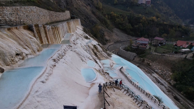 Göksu Travertenleri yılı rekor ziyaretçiyle kapatıyor