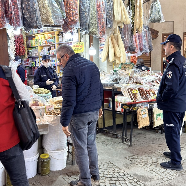 Kahramanmaraş Kapalı Çarşı'da gıda denetimi yapıldı