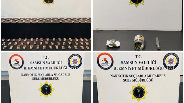 Samsun'da düzenlenen uyuşturucu operasyonunda 5 zanlı yakalandı