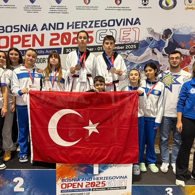 Büyükşehir Taekwondocuları Saraybosna'da Türkiye'yi gururlandırdı