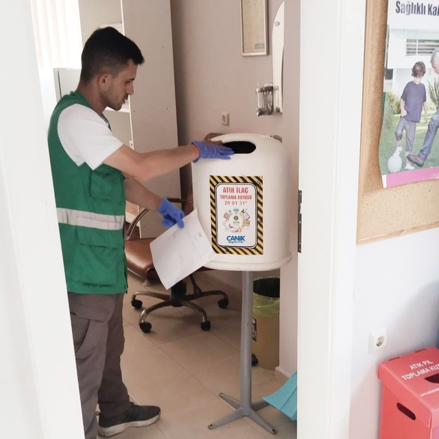 Canik'te 520 kilo atık ilaç bertaraf edildi