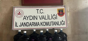 Germencik'te 150 litre el yapımı içki ele geçirildi