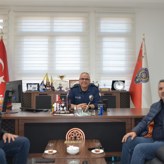 Bulanıklı gazetecilerden Emniyet Müdürü Arlı'ya ziyaret