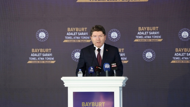 Adalet Bakanı Tunç, Bayburt Adalet Sarayı temel atma töreninde konuştu:
