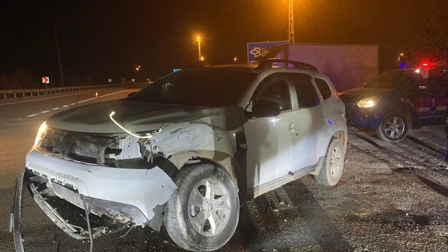 Burdur'da iki otomobilin çarpıştığı kazada bir kişi yaralandı