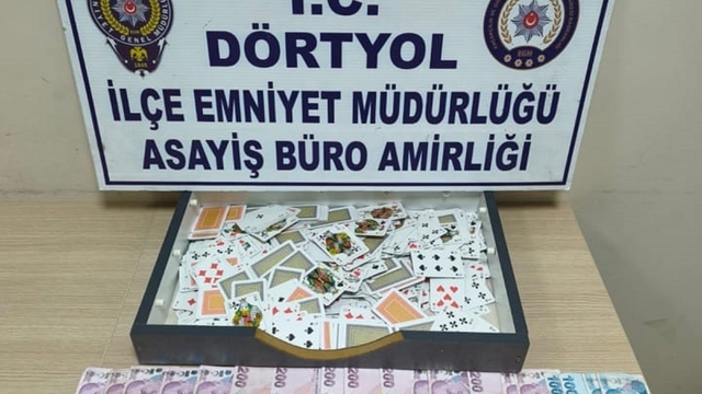 Hatay'da kumar baskını: 10 kişiye ceza yağdı