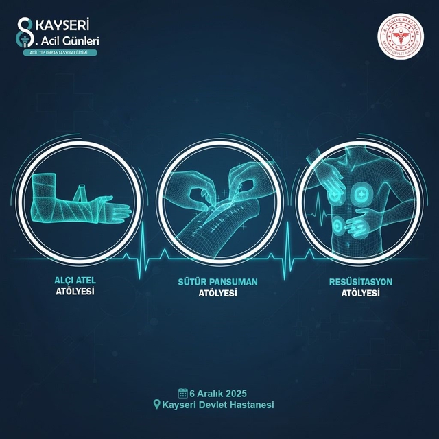 Kayseri Devlet Hastanesi '8. Kayseri Acil Tıp Eğitim Günleri'ne ev sahipliğ...