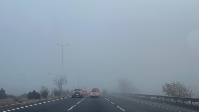 Kayseri'de yoğun sis etkili oldu