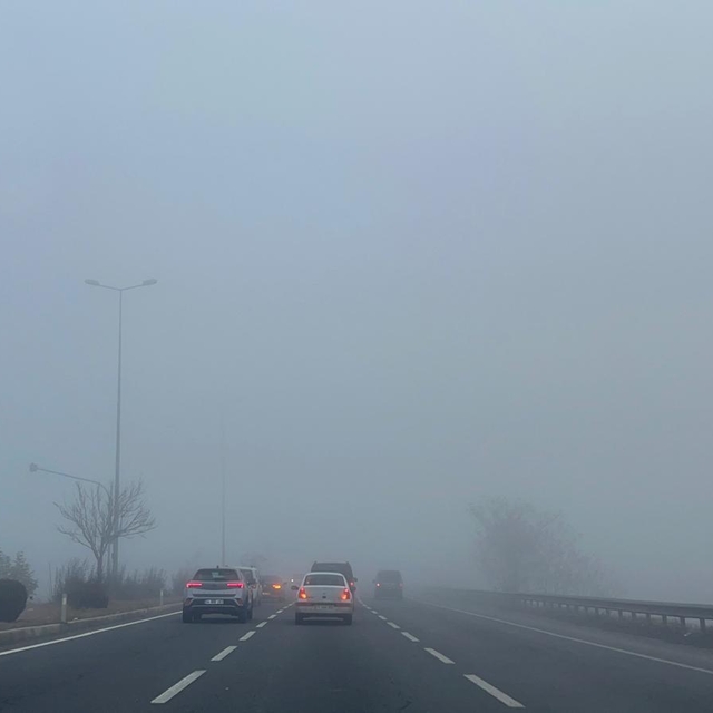 Kayseri'de yoğun sis etkili oldu