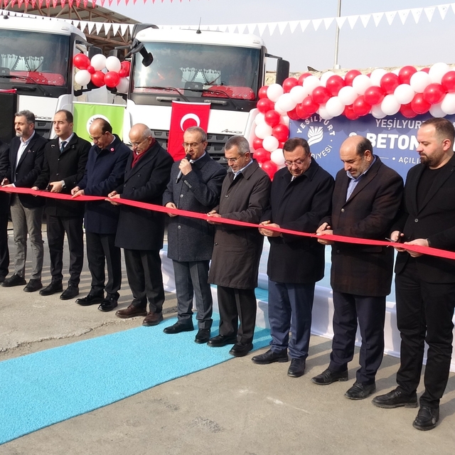 Malatya'da 70 milyon TL'lik beton santrali hizmete açıldı