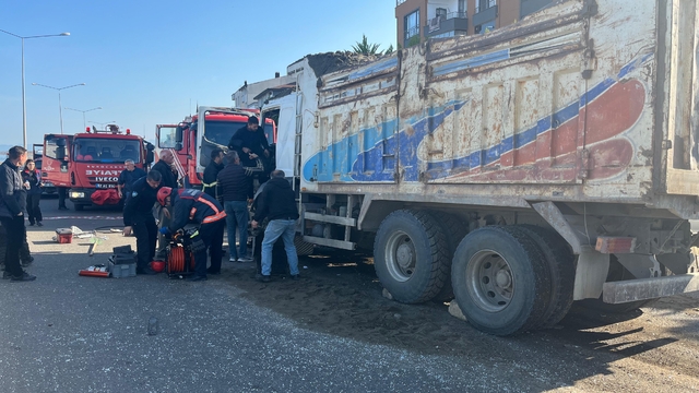 Ordu'da kamyon ile tırın çarpıştığı kazada 1 kişi yaralandı