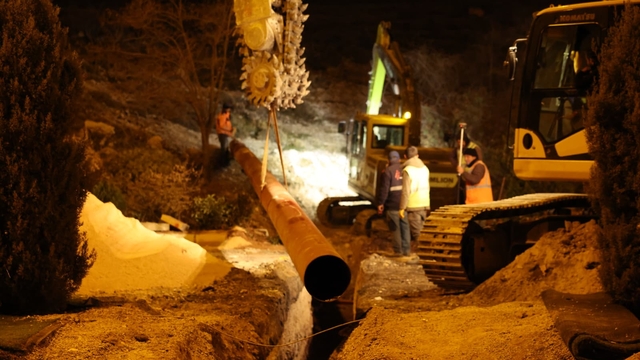 Mardin'de altyapı çalışması