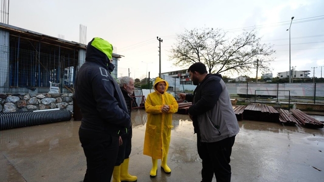 Didim Belediyesi aşırı yağış sonrası teyakkuz halinde