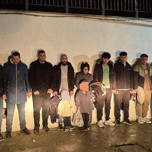 Edirne'de 13 kaçak göçmen yakalandı