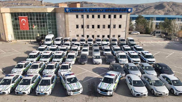 Çankırı İl Emniyet Müdürlüğü'ne 57 araç tahsis edildi