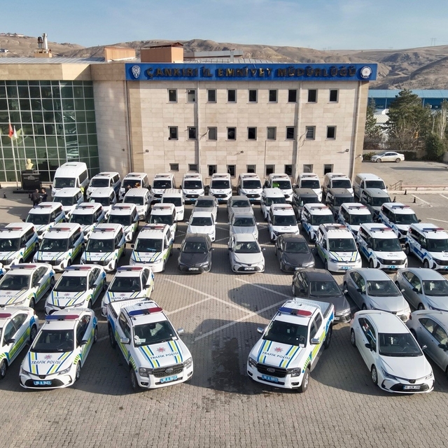 Çankırı İl Emniyet Müdürlüğü'ne 57 araç tahsis edildi
