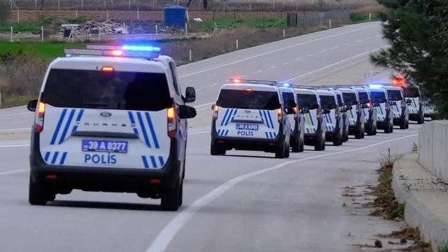 Kırklareli'nde Emniyet teşkilatına 64 yeni araç