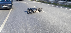 Motosiklet kazasında 16 yaşındaki genç ağır yaralandı