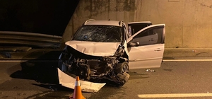 Tünelde meydana gelen kazada 4 kişi yaralandı