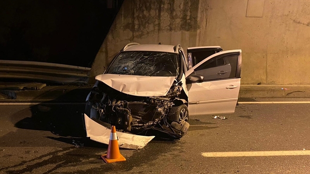 Tünelde meydana gelen kazada 4 kişi yaralandı