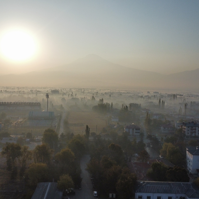 Rüzgar sirkülasyonu olmayan Iğdır'da hava kirliliği kritik seviyelerde