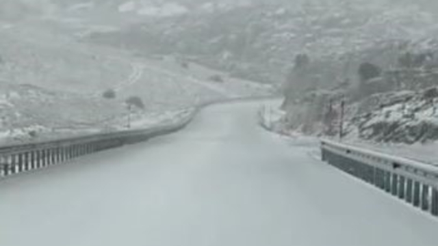 Denizli'nin yüksek kesimlerinde kar yağışı başladı