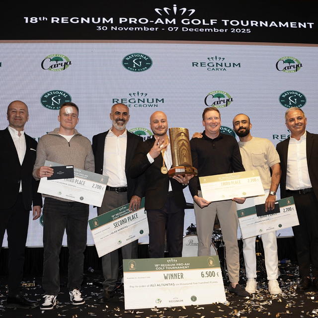 Regnum Carya Pro-Am Golf Turnuvası'nın şampiyonu Ali Altuntaş