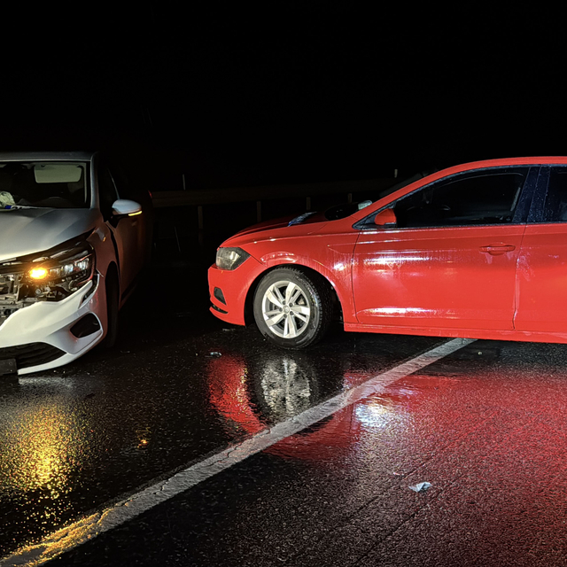 Kaza yapan alkollü sürücü, ağaçlık alana silah saklarken yakalandı