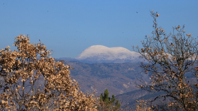 Çankırı'da sonbahar ve kış aynı karede