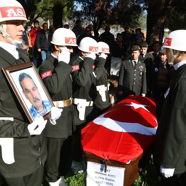 Sökeli Kıbrıs Gazisi Avcı son yolculuğuna uğurlandı