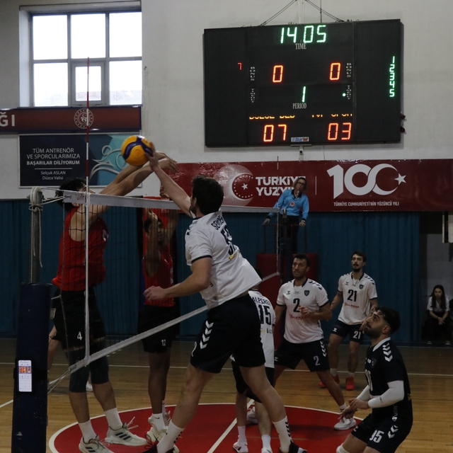 TVF Erkekler 1. Ligi: Düzce Belediyesi Spor Akademisi: 3 - TVF Spor Lisesi...