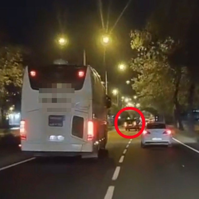 Hafif ticari araçla makas atan sürücüye 14 bin TL para cezası