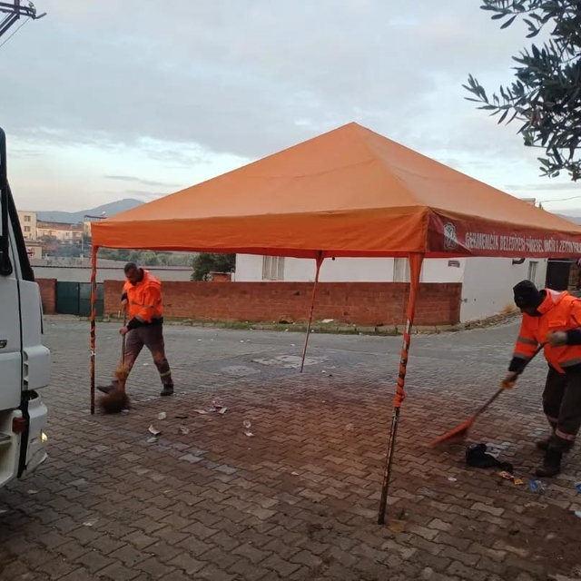 Germencik'te temizlik çalışmaları devam ediyor