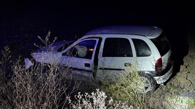 Sakarya'da tarlaya giren otomobilin sürücüsü yaralandı