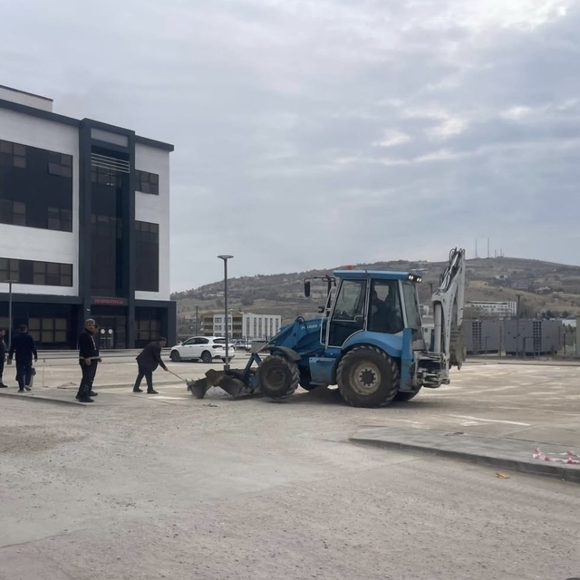 Çermik Devlet Hastanesi otoparkı genişletiliyor