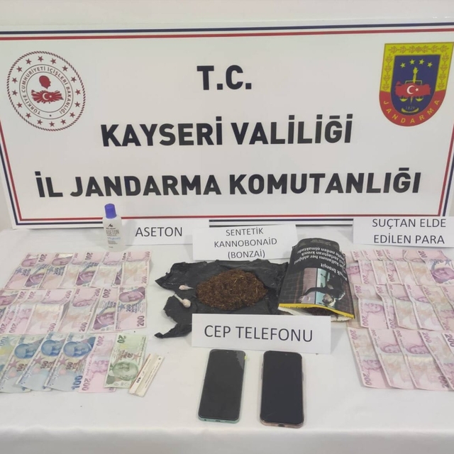 Kayseri'de uyuşturucu operasyonunda 1 zanlı yakalandı