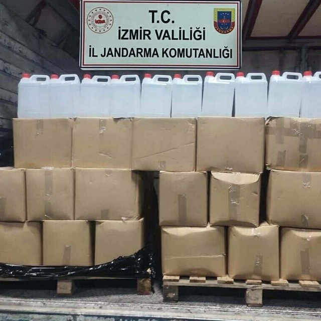Kamyonette 860 litre etil alkol ele geçirildi