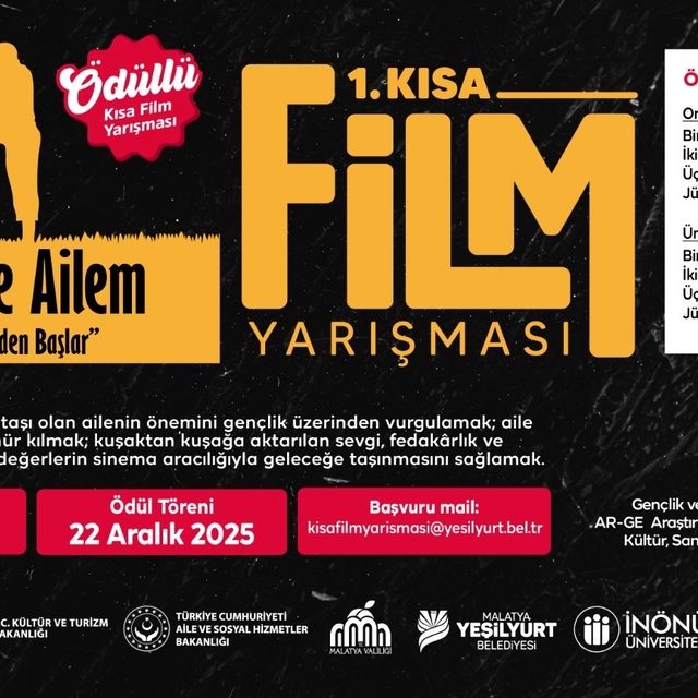 Malatya'da 1. Kısa Film Festivali'nde son başvuru 15 Aralık