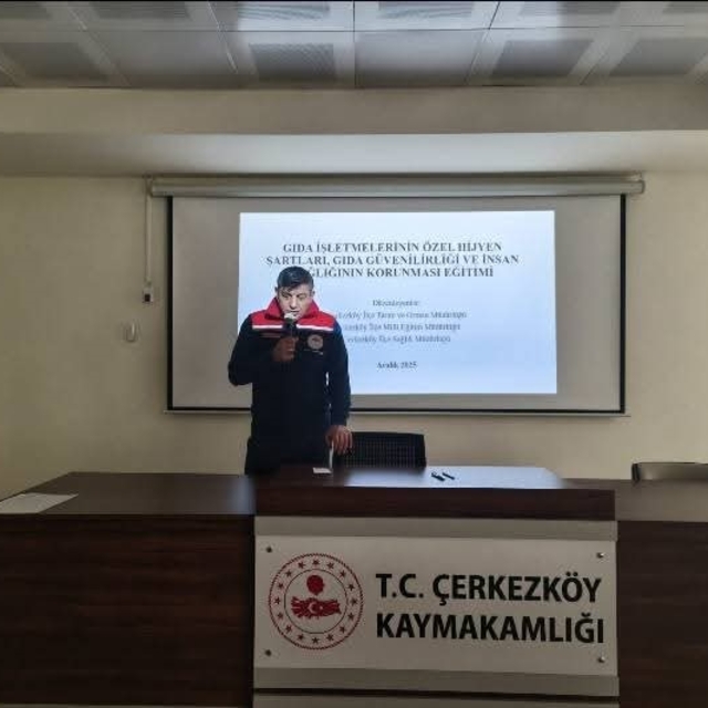 Okul kantinlerine yönelik hijyen eğitimi düzenlendi