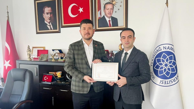 NKÜ'ye "Beslenme Dostu İş Yeri" belgesi verildi