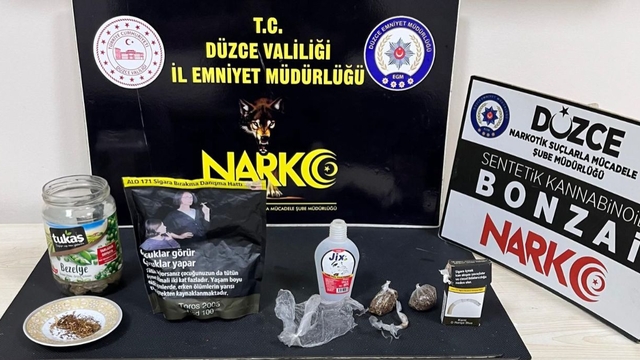 Düzce'de uyuşturucu operasyonunda 1 şüpheli tutuklandı