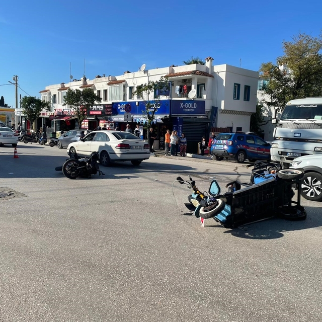 Bodrum'da trafik kazası kaza: 1 ölü, 1 yaralı