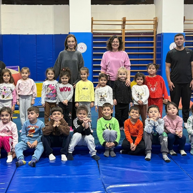 Muğla'da Anasınıfı öğrencileri cimnastikle spora ilk adım dedi