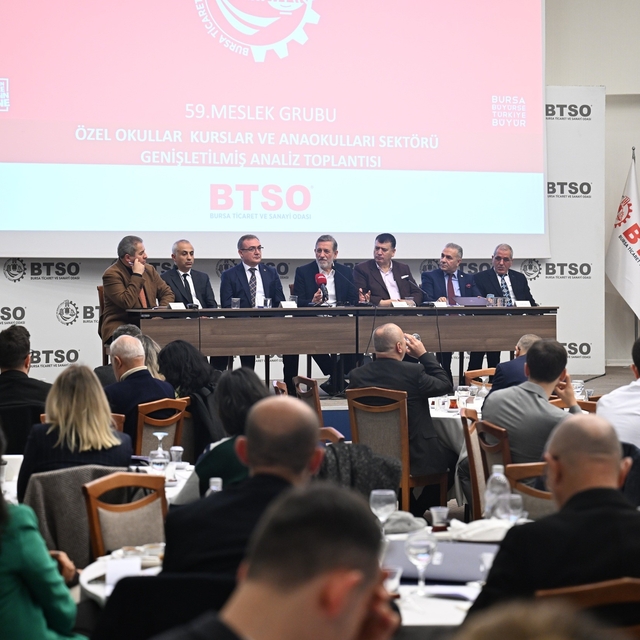 BTSO'da eğitim sektörünün geleceği konuşuldu
BTSO Yönetim Kurulu Başkanı İb...