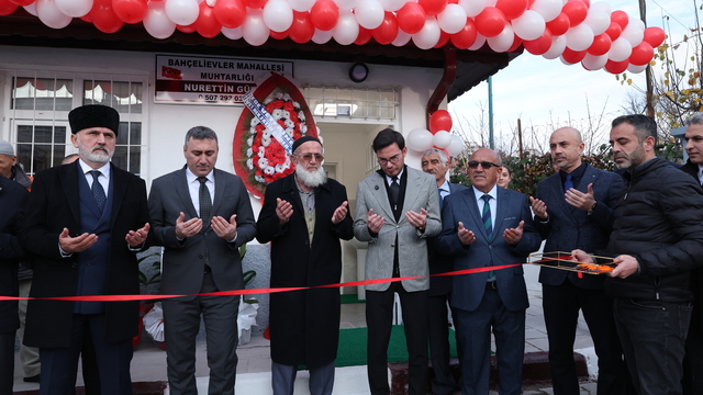 Tokat'ta Bahçelievler Mahallesi muhtarlık binası yenilerek hizmete açıldı