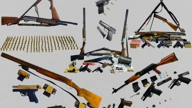 Kale'de kaçak silah ve mühimmatla yakalanan 9 şüpheli gözaltına alındı