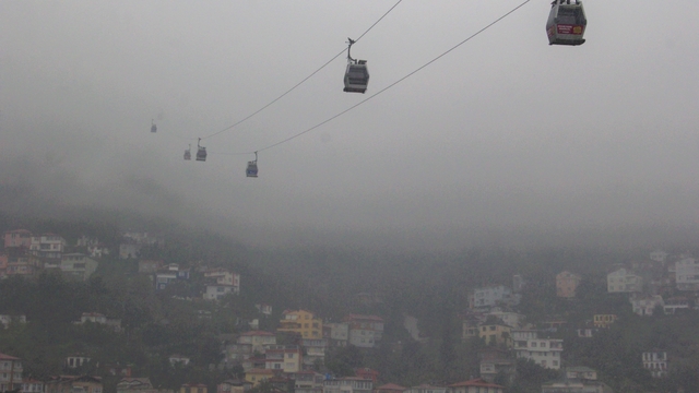 Ordu'da sis kartpostallık manzara oluşturdu