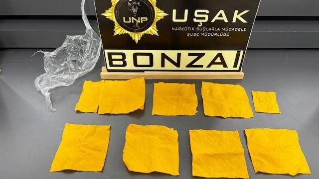 Uşak'ta çok sayıda uyuşturucu madde ele geçirildi